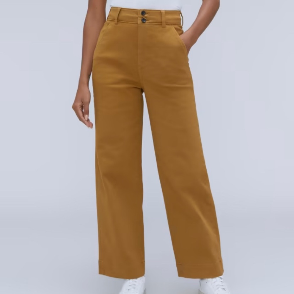 Everlane Women's The Organic Wide Leg Pant Size 0 NWOT